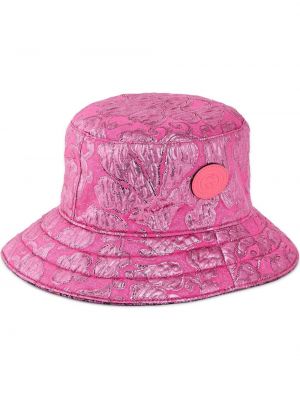 Жакардова двустранна шапка Gucci розово