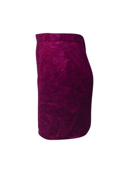 Spódnica bawełniana Dolce & Gabbana Pre-owned fioletowa
