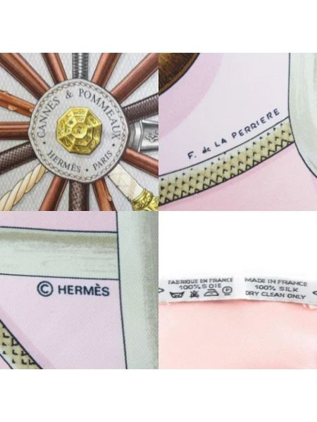 Bufanda Hermès Vintage rosa