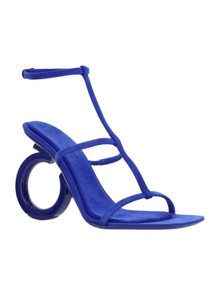 Sandały Salvatore Ferragamo niebieskie