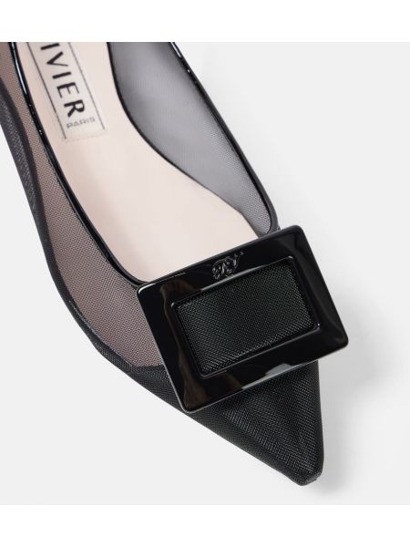 Örgü babet Roger Vivier siyah