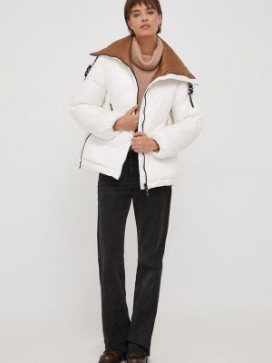 Pernata jakna oversized Deha bijela