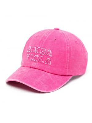 Kapa s šiltom z vezenjem Bimba Y Lola roza