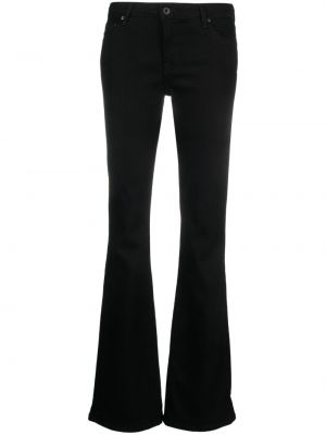 Bootcut džínsy s nízkym pásom Ag Jeans čierna