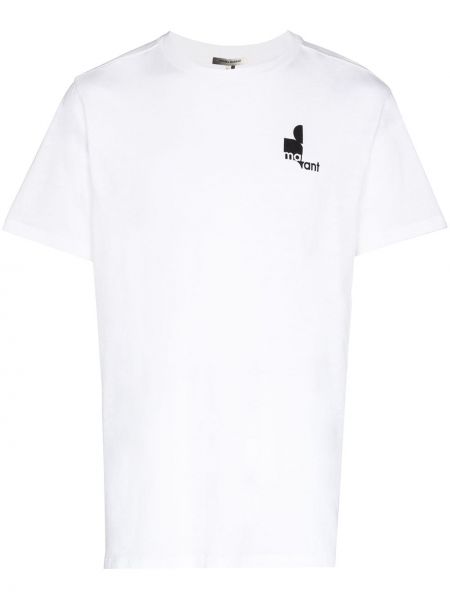 Koszulka z nadrukiem Isabel Marant biała