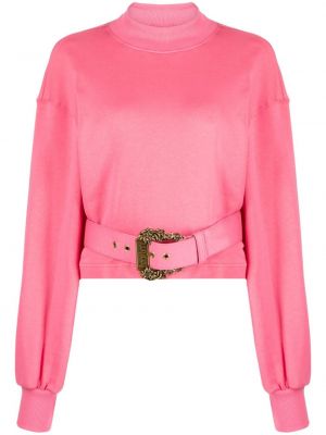 Csatos melegítő felső Versace Jeans Couture rózsaszín