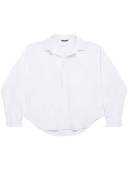 Bluză din bumbac Balenciaga alb