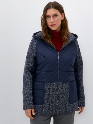 Утепленная демисезонная куртка Adele Fashion синяя