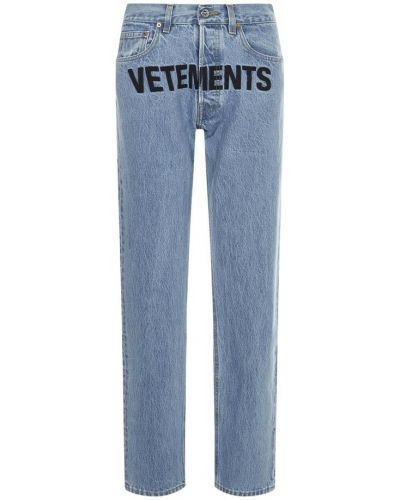Mom jeans Vetements, niebieski