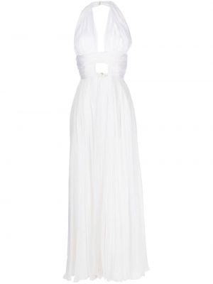 Viskózové šaty s odhalenými zády Isabel Sanchis - bílá