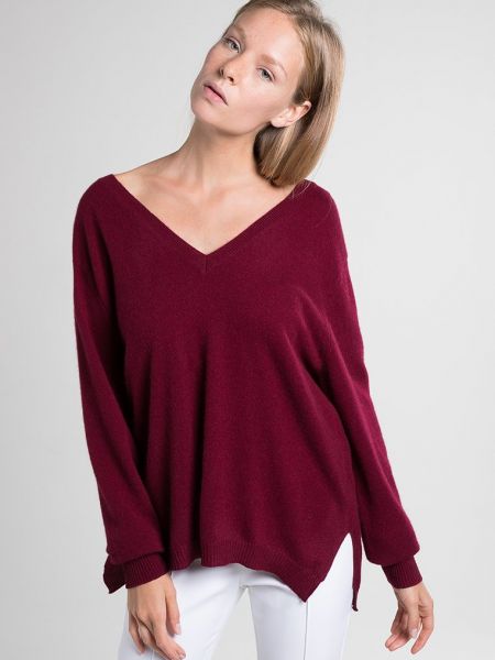 Sweter Authentic Cashmere bordowy