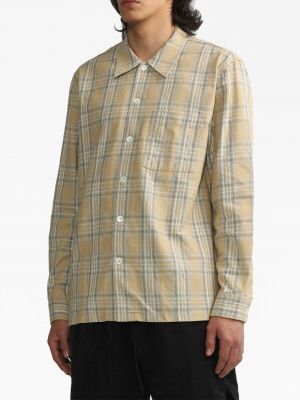 Rūtainas krekls ar apdruku Sunflower haki
