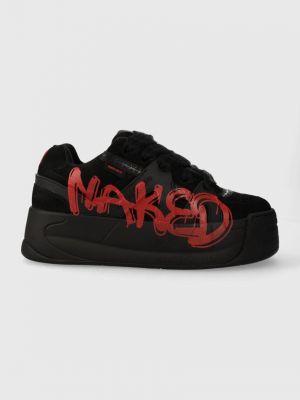 Velúr sneakers Naked Wolfe fekete