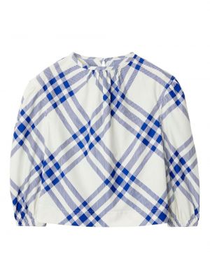 Kontrolleret bluse for piger Burberry Kids hvid