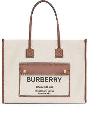 Τσάντα shopper Burberry καφέ