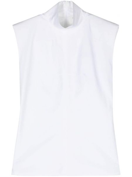 Блуза без ръкави Sportmax бяло