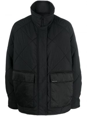Péřová bunda se stojáčkem Calvin Klein černá