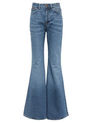 Jeans taille haute large Chloé bleu