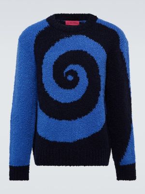Кашмирен пуловер The Elder Statesman синьо