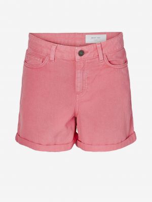 Pantaloni scurți din denim Noisy May roz