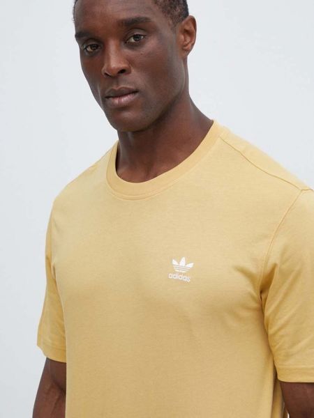 Koszulka bawełniana Adidas Originals żółta