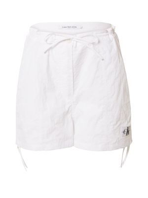 Παντελόνι Calvin Klein Jeans λευκό