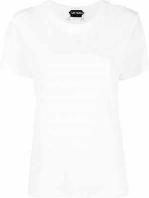Kokvilnas t-krekls Tom Ford balts