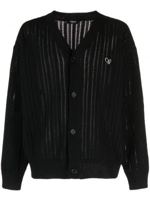 Cardigan cu broderie tricotate Five Cm negru