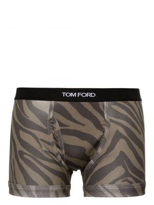 Bavlněné boxerky s potiskem se zebřím vzorem Tom Ford