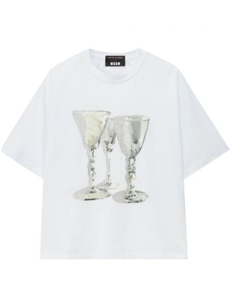 T-shirt Msgm hvid