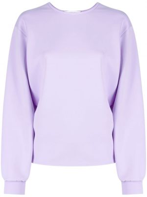 Bavlnené tričko s mašľou s dlhými rukávmi Viktor & Rolf fialová