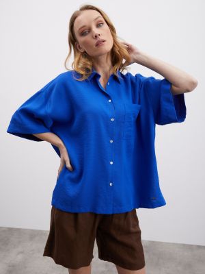 Oversized košile Zoot.lab modrá