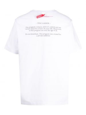 Bavlněné tričko s potiskem Mostly Heard Rarely Seen 8-bit bílé
