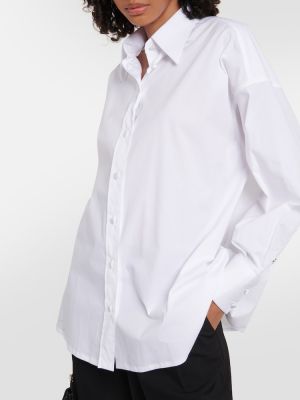 Camicia di cotone oversize Dolce&gabbana bianco