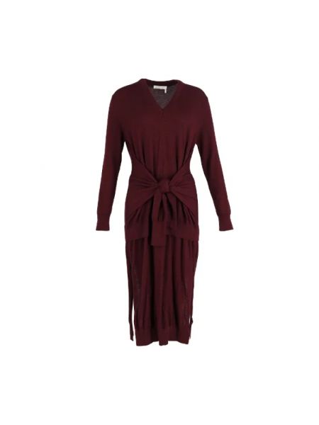 Woll kleid Chloé Pre-owned rot