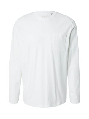 Tričko s dlhými rukávmi Edc By Esprit biela