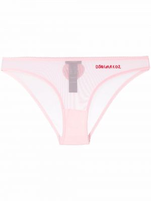 Mesh brodert underbukse Dsquared2 rosa