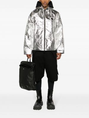 Reflexní bunda s kapucí A-cold-wall* stříbrná