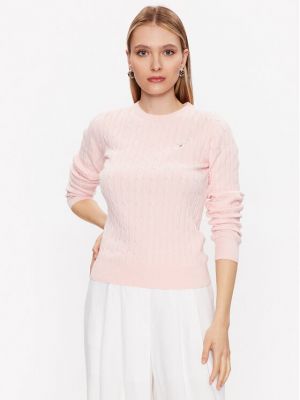 Slim fit pulóver Gant rózsaszín