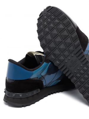 Zapatillas de camuflaje Valentino Garavani azul
