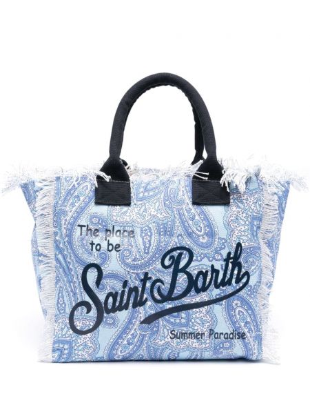 Τσάντα shopper με σχέδιο paisley Mc2 Saint Barth