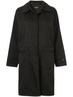 Abrigo manga larga Fendi Pre-owned negro