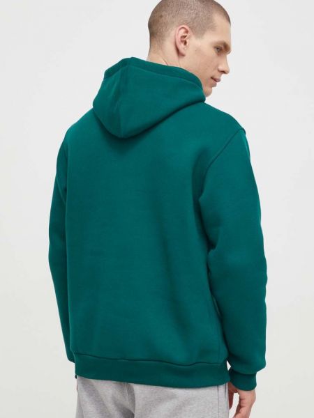 Mikina s kapucí s potiskem Adidas Originals zelená
