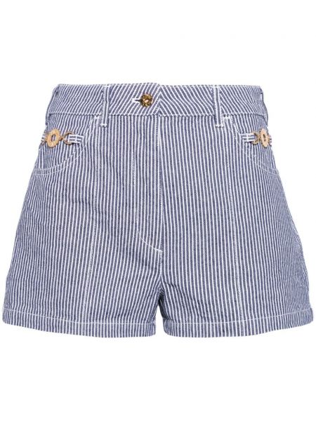 Shorts en coton à rayures Patou bleu