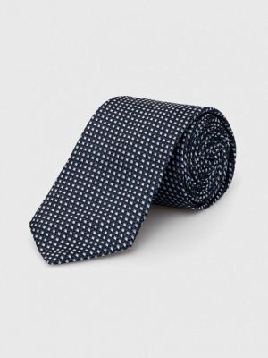 Шовкова краватка Boss синя