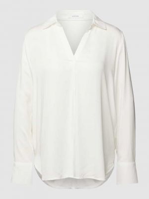 Bluzka w jednolitym kolorze Opus biała