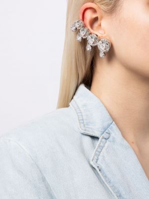 Ohrring mit kristallen Area silber