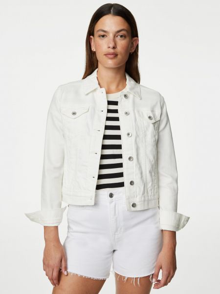Bílá džínová bunda Marks & Spencer