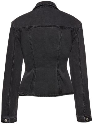 Bavlněná džínová bunda Magda Butrym černá