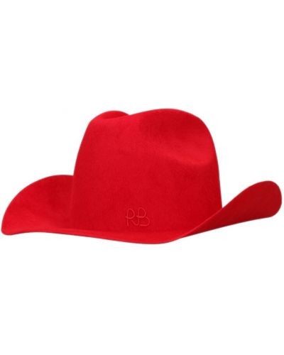Вълнена шапка от филц Ruslan Baginskiy червено